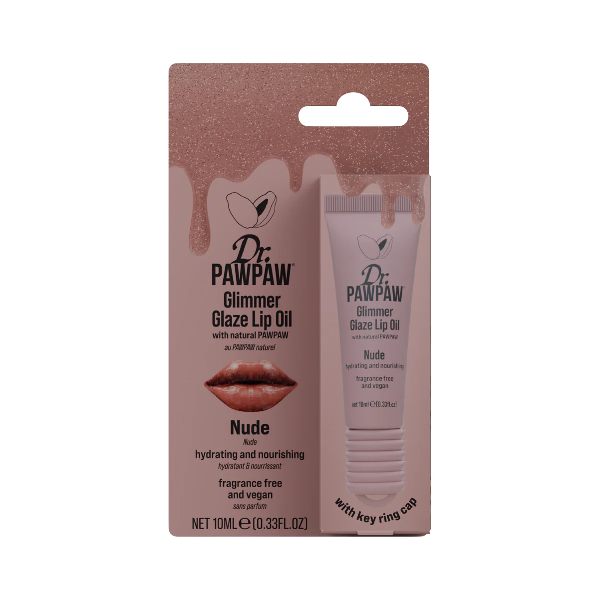 Glimmer Glaze Lip Oil - Nude - Image 3