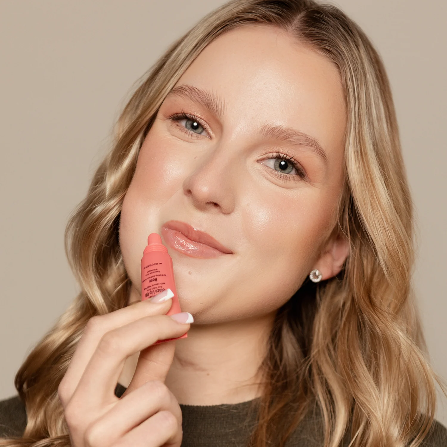 Glimmer Glaze Lip Oil - Rose - Image 4