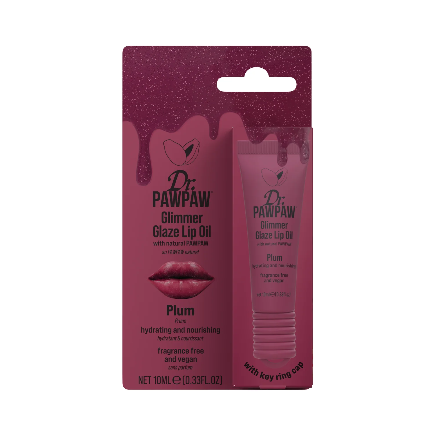 Glimmer Glaze Lip Oil - Plum - Image 3