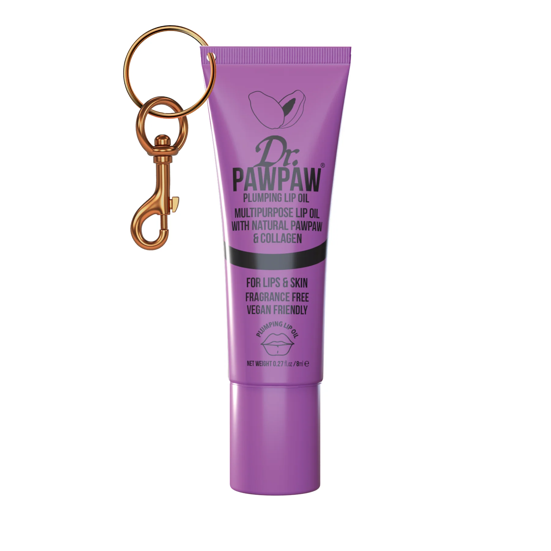 Plumping Lip Oil 8ml - With Keyring - Image 3