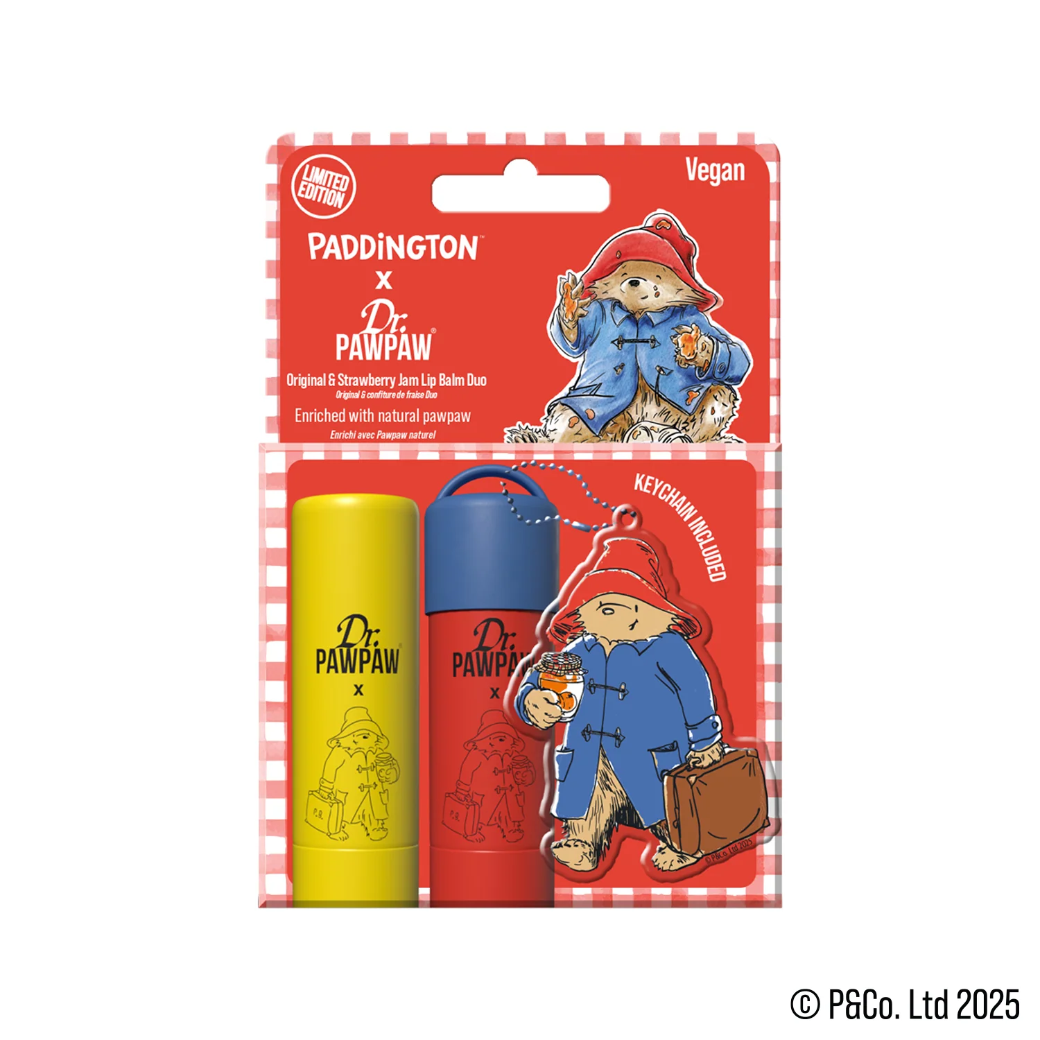 Paddington™ x Dr.PAWPAW Original & Strawberry Jam Lip Balm Duo - Image 5
