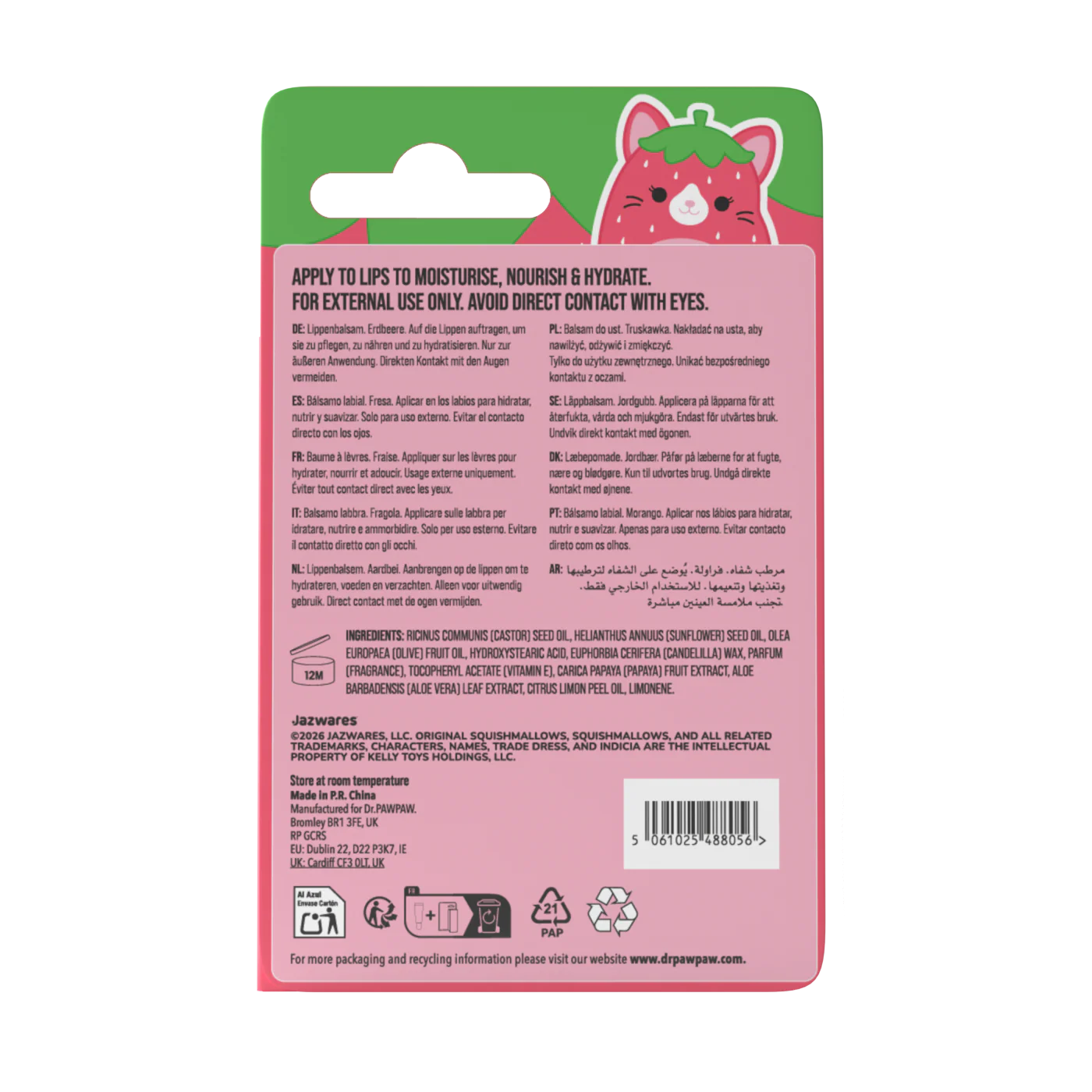 Squishmallow x Dr.PAWPAW Olma Lip Balm - Image 3
