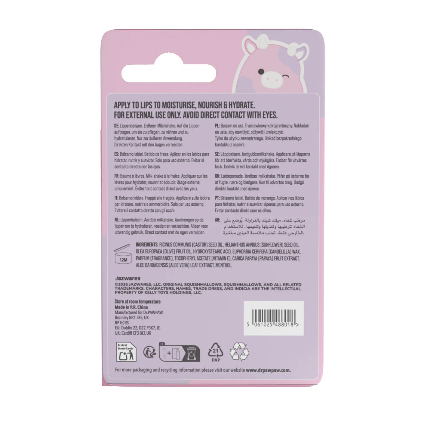 Squishmallow x Dr.PAWPAW Patty Lip Balm - Image 3