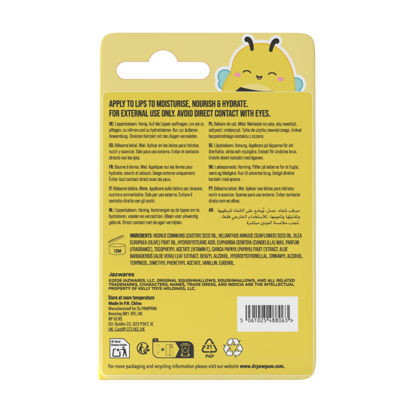 Squishmallow x Dr.PAWPAW Sunny Lip Balm - Image 3
